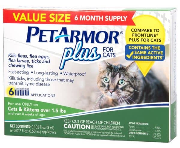 PETARMOR Plus Flea & Tick Prevention for Cats