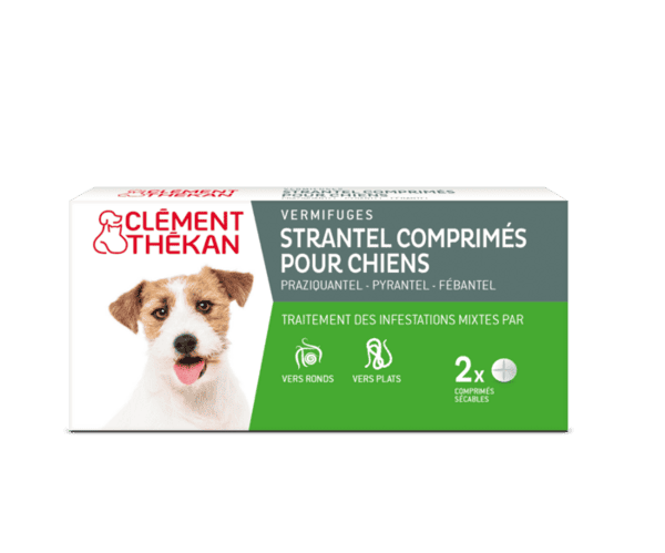 Clément Thékan Strantel vermifuge chien – boîte de 2 comprimés