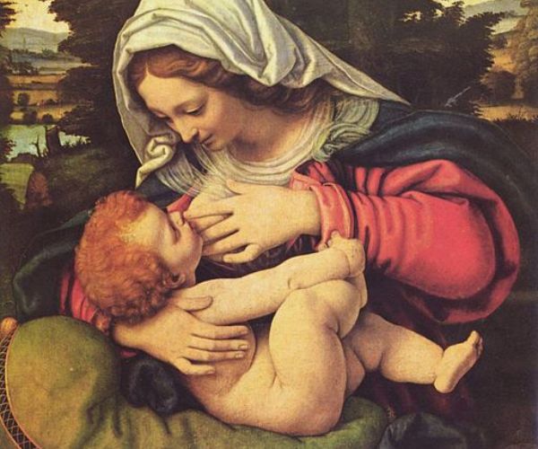 Madonna of the green cushion