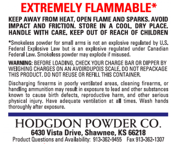 Hodgdon H1000 rifle powder - Image 4