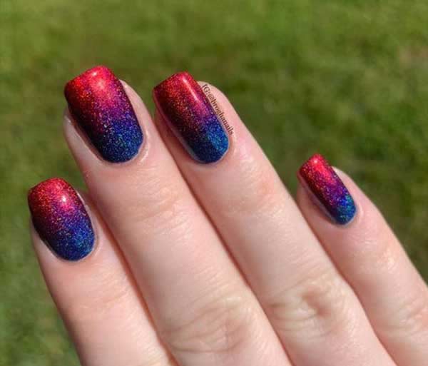 ombre nail design