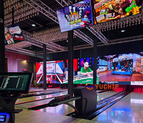 Final Close View of P2.5 InFiSlim Pro LED Display in the Bowling Alley in Canada
