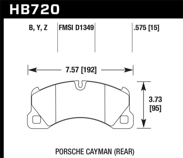 HB720B.575: HAWK HPS 5.0 Brake Pad Sets