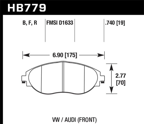 HB779G.740: HAWK DTC-60 Brake Pad Sets