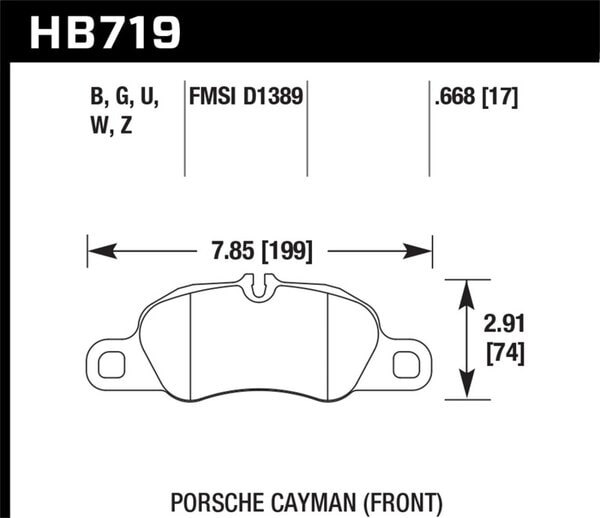HB719G.668: HAWK DTC-60 Brake Pad Sets