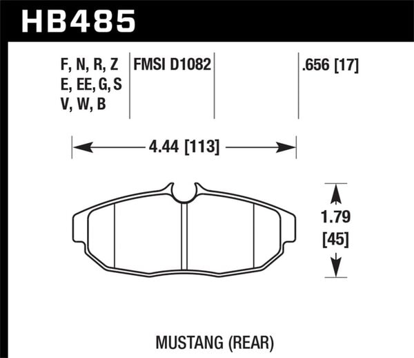 HB485W.656: HAWK DTC-30 Brake Pad Sets