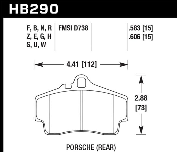 hawkHB290F.583: HAWK HPS Brake Pad Sets