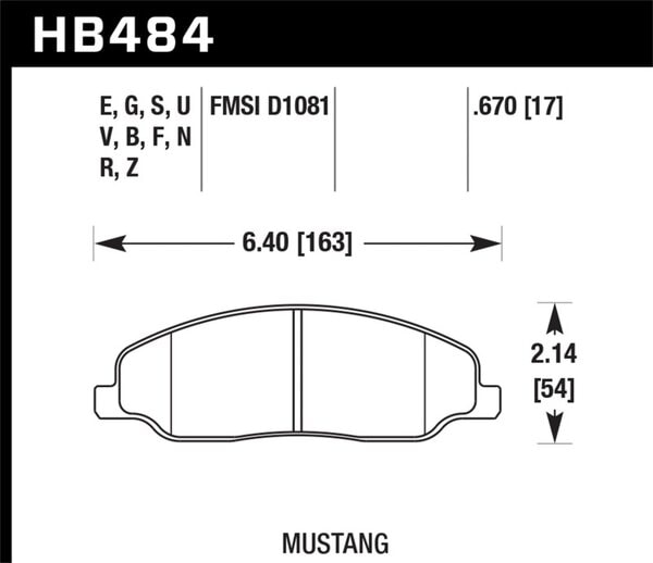 hawkHB484N.670: HAWK HP+ Brake Pad Sets