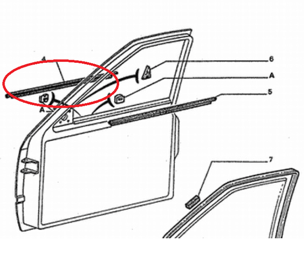 Paire de Joints de vitre extérieur 930973 et 931072 origine Peugeot – Image 2