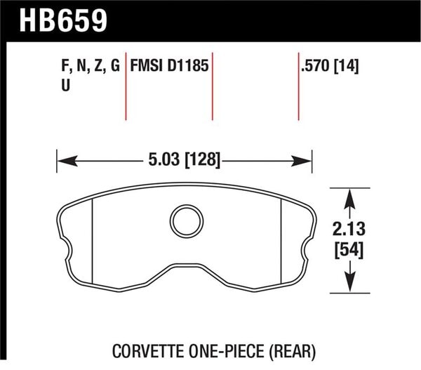 hawkHB659F.570: HAWK HPS Brake Pad Sets