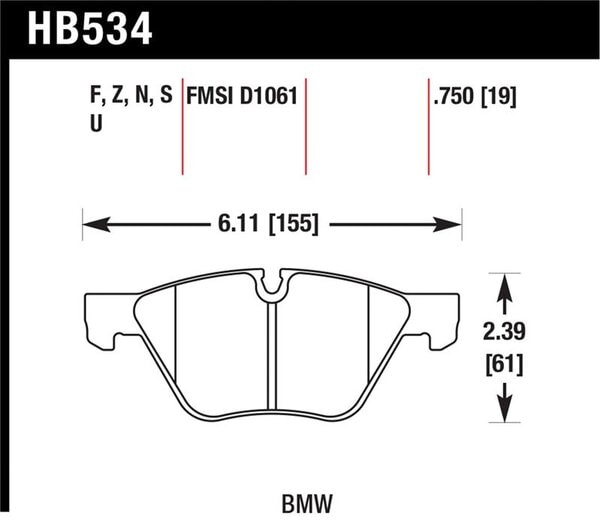 HB534S.750: HAWK HT-10 Brake Pad Sets