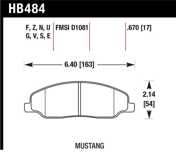 HB484Z.670: HAWK Ceramic Brake Pad Sets