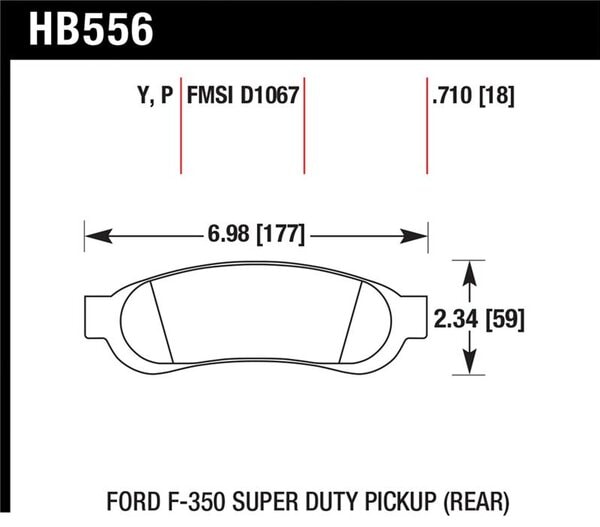 HB556Y.710: HAWK LTS Brake Pads