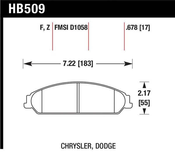 HB509Z.678: HAWK Ceramic Brake Pad Sets