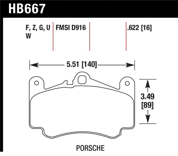 hawkHB667G.622: HAWK DTC-60 Brake Pad Sets