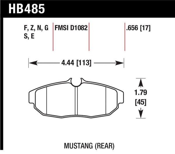 HB485G.656: HAWK DTC-60 Brake Pad Sets