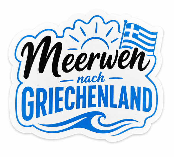 Sticker „Meerweh nach Griechenland“
