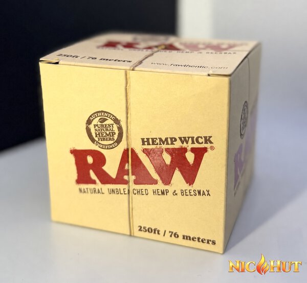 RAW Brand - HEMP WICK - 250ft. Roll