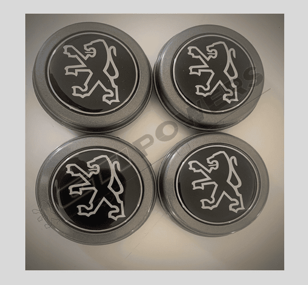 4 Centres de roue pour Jante SPEEDLINE PTS anthracite