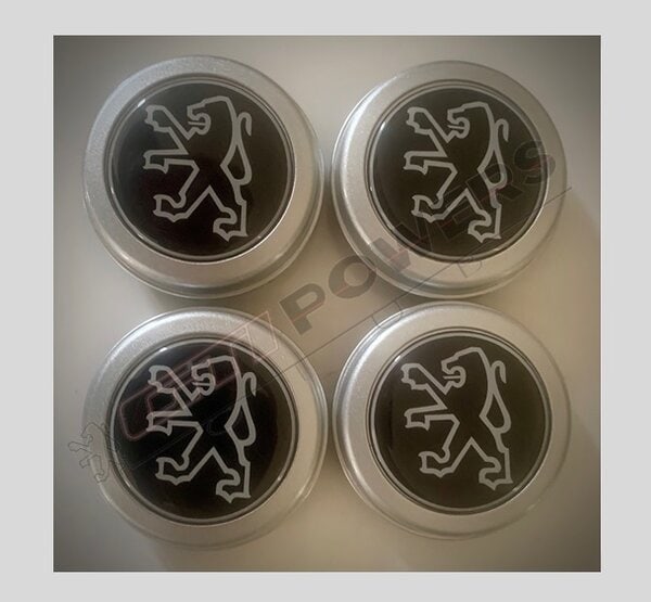 4 centres de roue pour Jante SPEEDLINE PTS asphalte silver