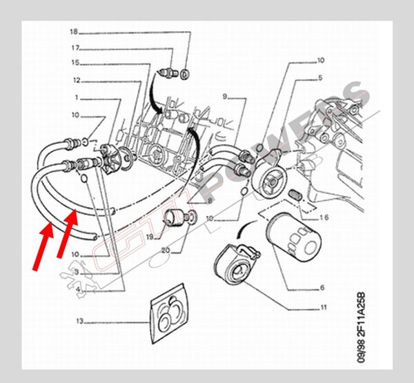 Jeu de 2 durites pour modine déportée – Image 2