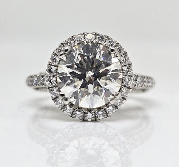 Platinum Venetian 2.51ct Diamond Engagement Ring