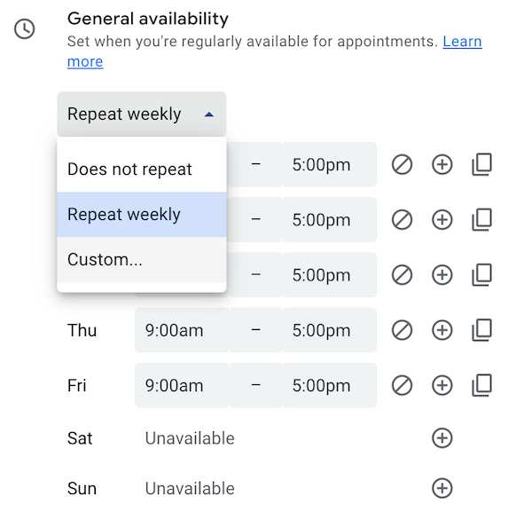 Improved Appointment Schedule Tool on Google Calendar