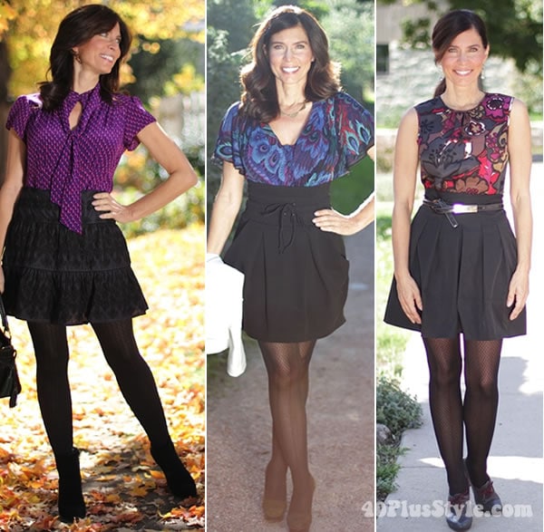 How to wear an aline skirt over 40