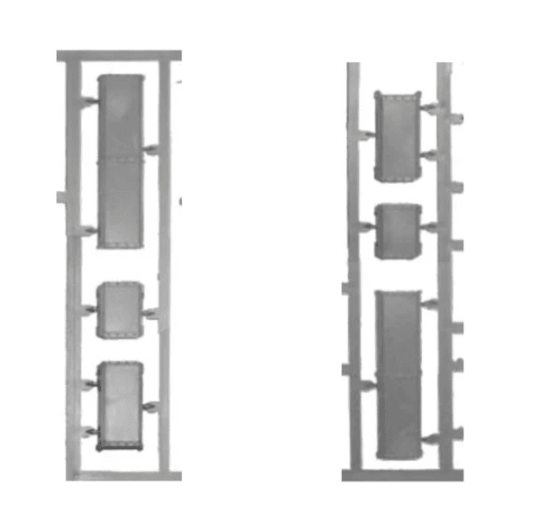 2x Tank Track Guards - Astra Militarum Vehicle Upgrade Accessories