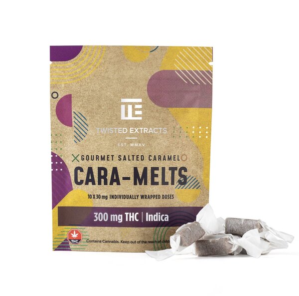 * New * Twisted Extracts – Indica Salted Cara-Melts (300mg THC)