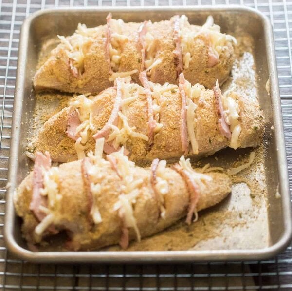 How to make chicken cordon bleu - step 3