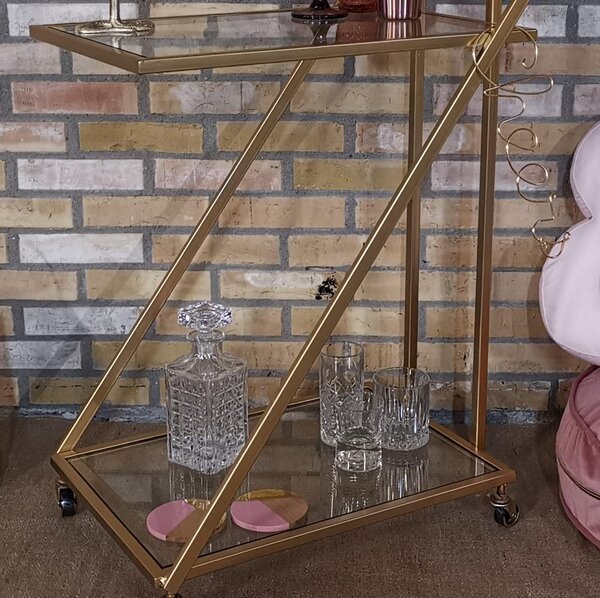 Bittersoet feestverhuur – Bar cart - whiskey karaf te huur