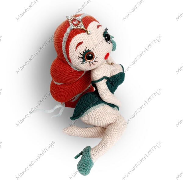 Crochet pattern “Pin-up redheaded doll” + VIDEOS - Image 2