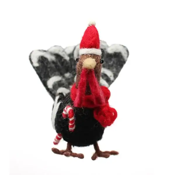 Pavo navideño con bastón de caramelo - Imagen 2