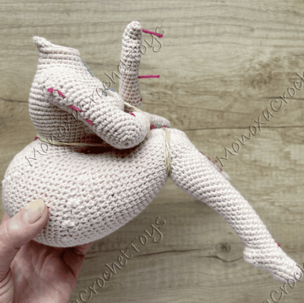 Crochet pattern “Pin-up goth doll” + VIDEOS - Image 13