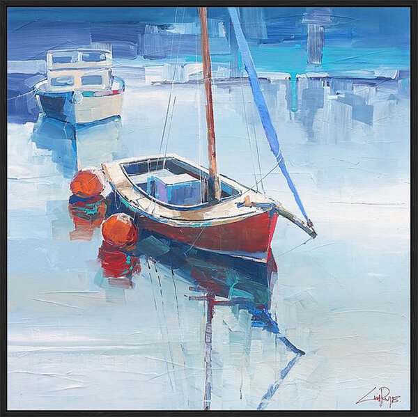 Red Sailing Boat - Canvas - Image 3