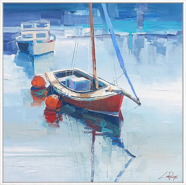 Red Sailing Boat - Canvas - Image 2