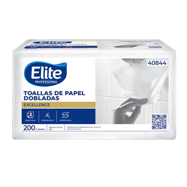 TOALLA DE PAPEL ELITE DOBLADA LAMINADA 200un.