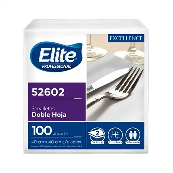 SERVILLETA ELITE GOLD 100un.