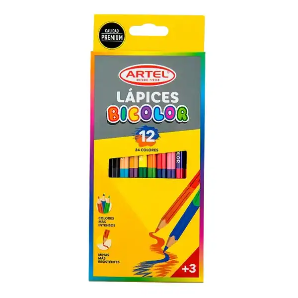 LÁPICES DE COLOR ARTEL 12un.