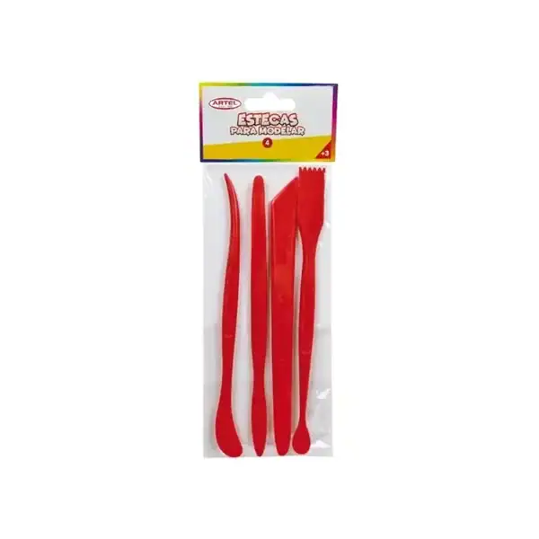 ESTECAS PARA MOLDEAR 4 PIEZAS ARTEL