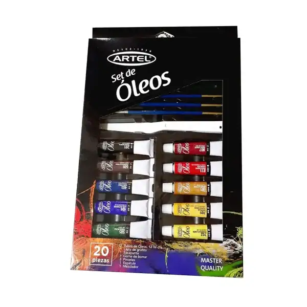 SET PINTURA OLEO ARTEL 12un.