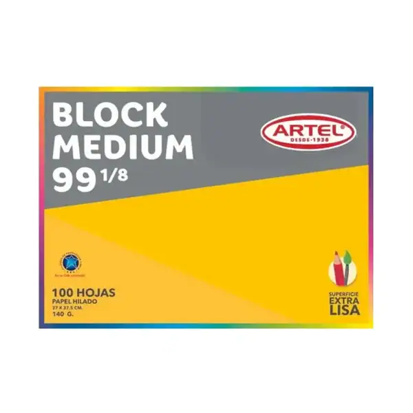 BLOCK 99 1/8 20 HOJAS ARTEL