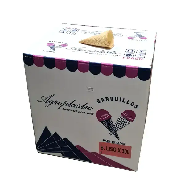 BARQUILLO HELADO AGROPLASTIC 300un.