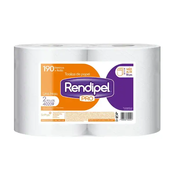 TOALLA RENDIPEL PRO 190mt. 2un.