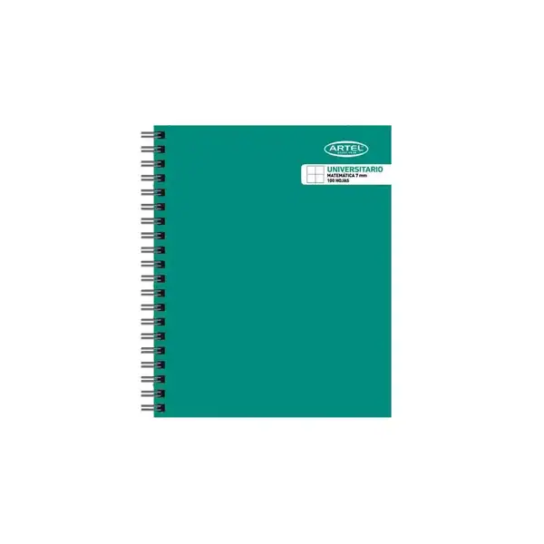 CUADERNO UNIVERSITARIO 100 HOJAS MATEMÁTICAS 7mm. ARTEL - Imagen 2