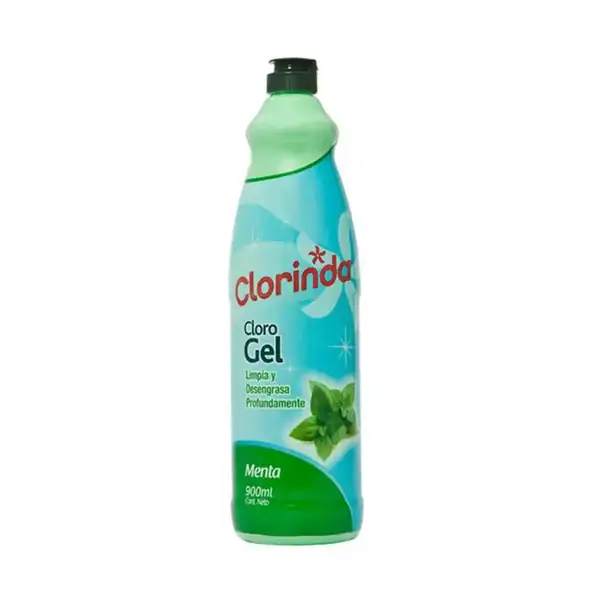 CLORO GEL CLORINDA MENTA 900ml.
