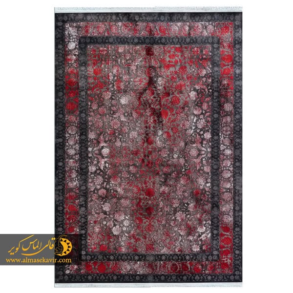 فرش ماشینی پتینه قرمز 700 شانه کد 73001 - تصویر 4