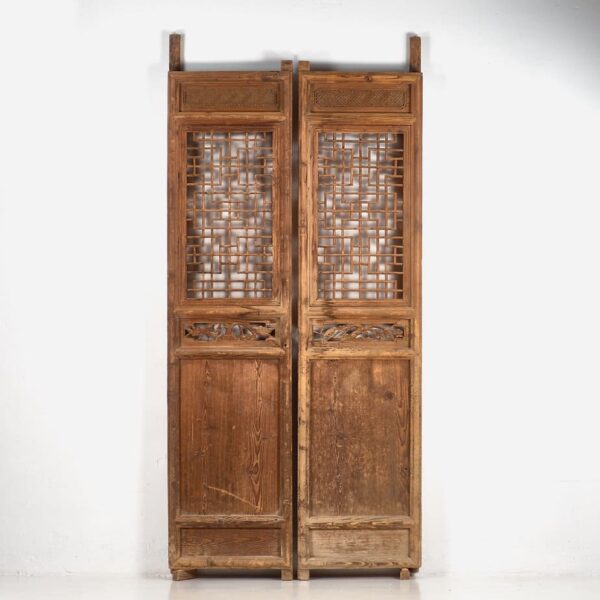 Ancienne porte chinoise en bois (vers 1890)