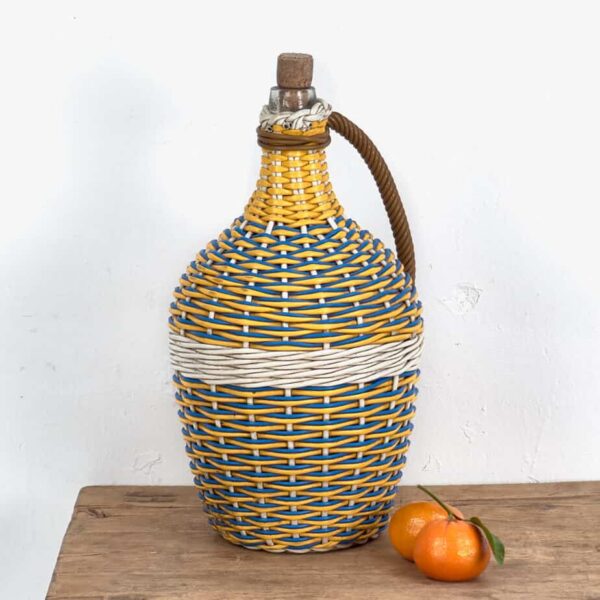 Antique bottle with colored lining (c.1920)